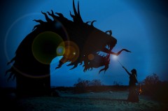 Shadowlight tames the dragon. Photo by Sean Selfridge.