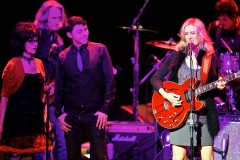 Cindy Lee Berryhill plays at the Lou Reed Tribute. Photo by Jon Kanis.