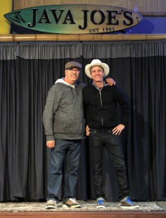 Java Joe and Steve Poltz at a previous location. Photo by Dennis Andersen.