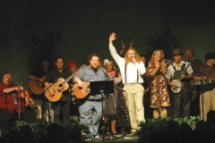 Berkley Hart and the ast of "O Berkley Where Hart Thou?" Photo by Dennis Andersen.