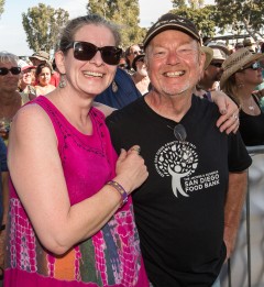 Jazz 88's program director Claudia Russell with new blues DJ Michael Kinsman