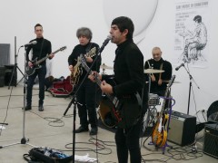 The Baja Bugs always rock the room with early Beatles songs.