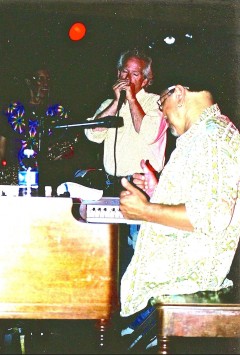 With the Neville Brothers in concert