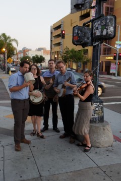 Busking in downtown San Diego. Photo by John Hancock.