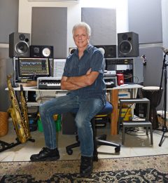 Sprague in his studio. Photo by Michael Oletta.